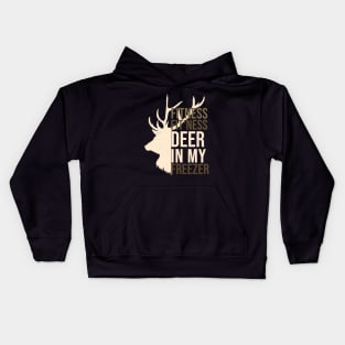 Funny Hunter Dad Im into fitness deer in my freezer Hunting Kids Hoodie